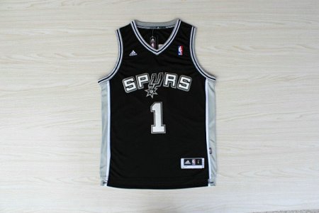 Maillot De Basket San Antonio Spurs Tracy McGrady 1 Tissus Sportif Fans Edition Noir